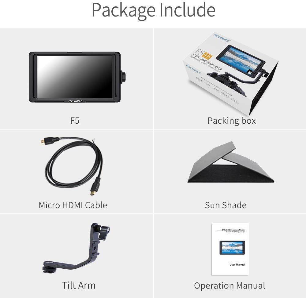 FEELWORLD F570 5" Camera Field Monitor 4K HDMI