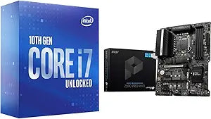 Intel Core i7-10700K Desktop Processor & MSI Z590 Motherboard — main product image