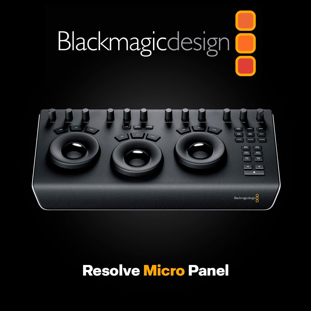 Blackmagic Design BMD-DV/RES/BBPNLMIC Davinci Resolve Micro Panel - Control Surface
