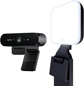 Logitech Brio Litra Glow Webcam Lighting Kit for Creators