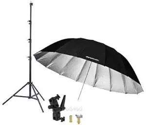 Westcott 463x K 7ft Silver Parabolic Umbrella Lighting Kit