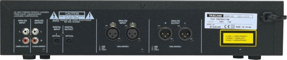 Tascam MD-350 MiniDisc Recorder/Player for Live Sound