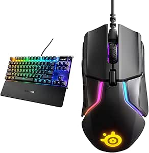 SteelSeries Apex Pro TKL & Rival 600 Gaming Keyboard Mouse Bundle