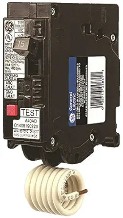 GE THQL1115DF 15 Amp AFCI/GFCI Breaker — main product image