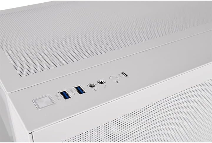 Thermaltake View 380 Snow ATX Case ARGB Fans