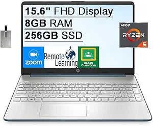 HP HP 2021 15.6" Laptop - Ryzen 5, 8GB RAM, 256GB SSD