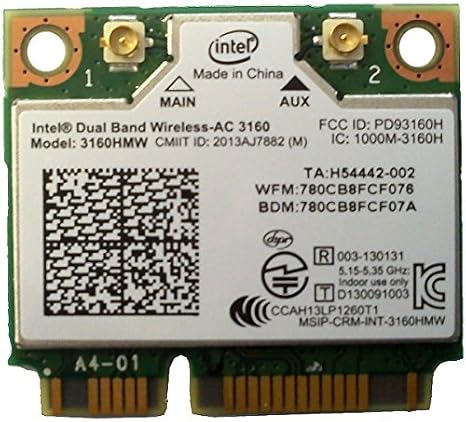 Intel 3160.HMWWB.R mPCIe Wireless-AC WiFi Adapter — main product image