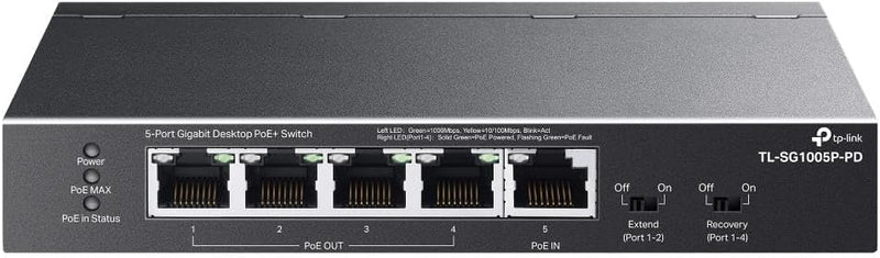 TP-Link TL-SG1005P-PD 5-Port PoE Passthrough Gigabit Switch — main product image