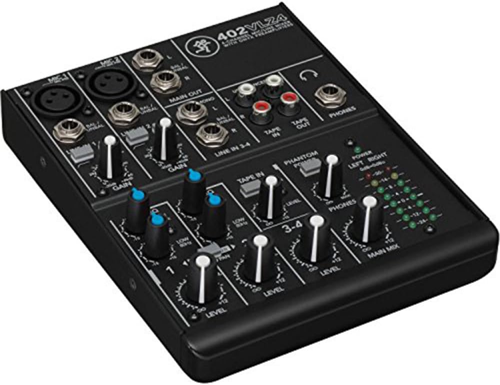 Mackie 402VLZ4 4-Channel Compact Mixer Bundle Bag