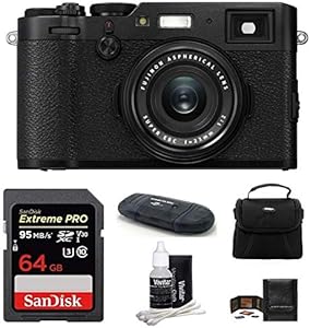 Fujifilm X100F Digital Camera - Black (64GB Bundle)