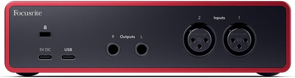 Focusrite Scarlett 2i2 4th Gen USB Audio Interface Bundle
