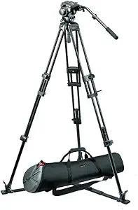 Manfrotto 519,525PKIT Pro Video Tripod System: Fluid Head, Case