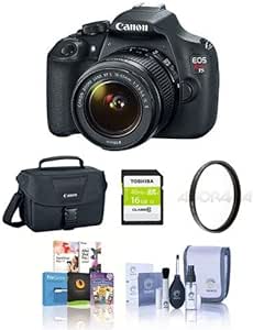 Canon T5 Rebel DSLR Camera Bundle with 18-55mm Lens