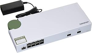 QNAP QSW-M2108-2S: 8-Port 2.5GbE + 2-Port 10GbE Switch — main product image