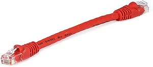Monoprice 104981 0.5FT Cat5e Ethernet Cable Red