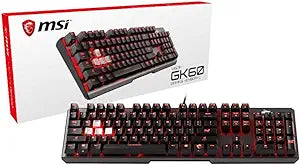 MSI VIGOR GK60 CR US Cherry MX Red Gaming Keyboard — main product image