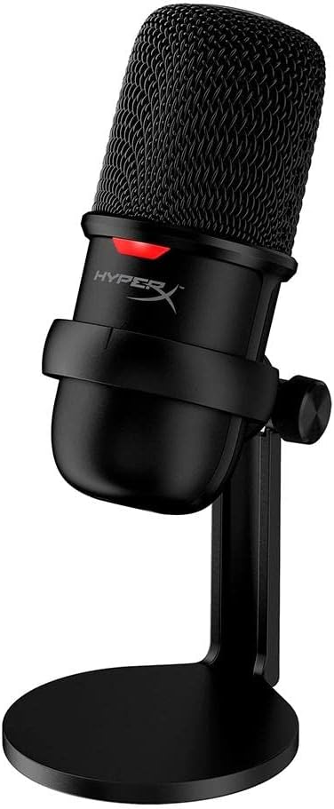 HyperX HMIS1X-XX-BK/G SoloCast USB Condenser Gaming Microphone