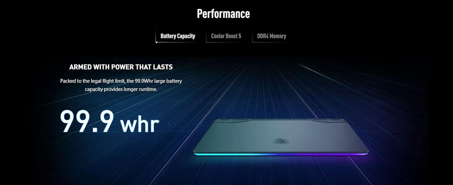 MSI GE76 11UE-046US Raider Gaming Laptop RTX 3060