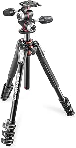 Manfrotto MK190XPRO4-3W Aluminum 4-Section Tripod Kit 3-Way Head