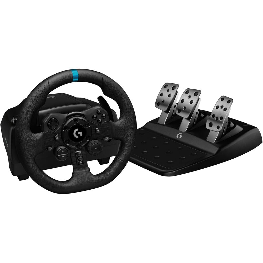 Logitech G923 Racing Wheel + C920x Webcam + HyperX Headset Bundle