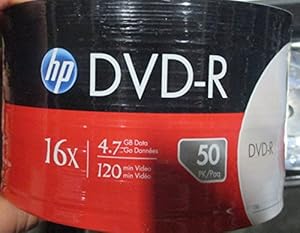 HP 66000102088 16x DVD-R Media 4.7GB 50-Piece Spindle