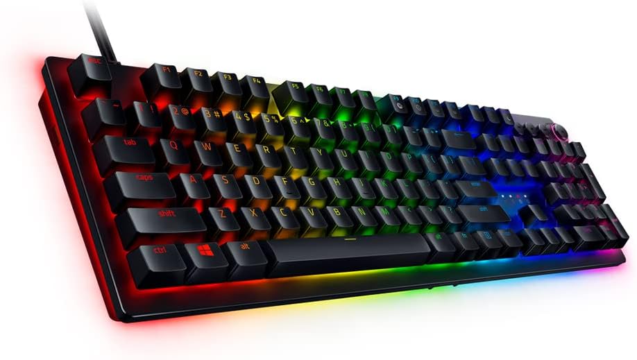 Razer Huntsman V2 - Linear Optical Gaming Keyboard, RGB, Wrist Rest