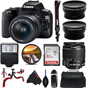 Canon 250D Rebel SL3 DSLR Camera 18-55mm Lens Kit