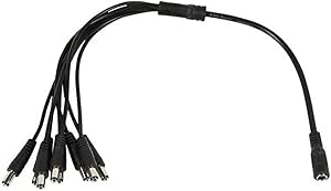 Monoprice 109912 DC Power Splitter - 1 Female to 8 Male