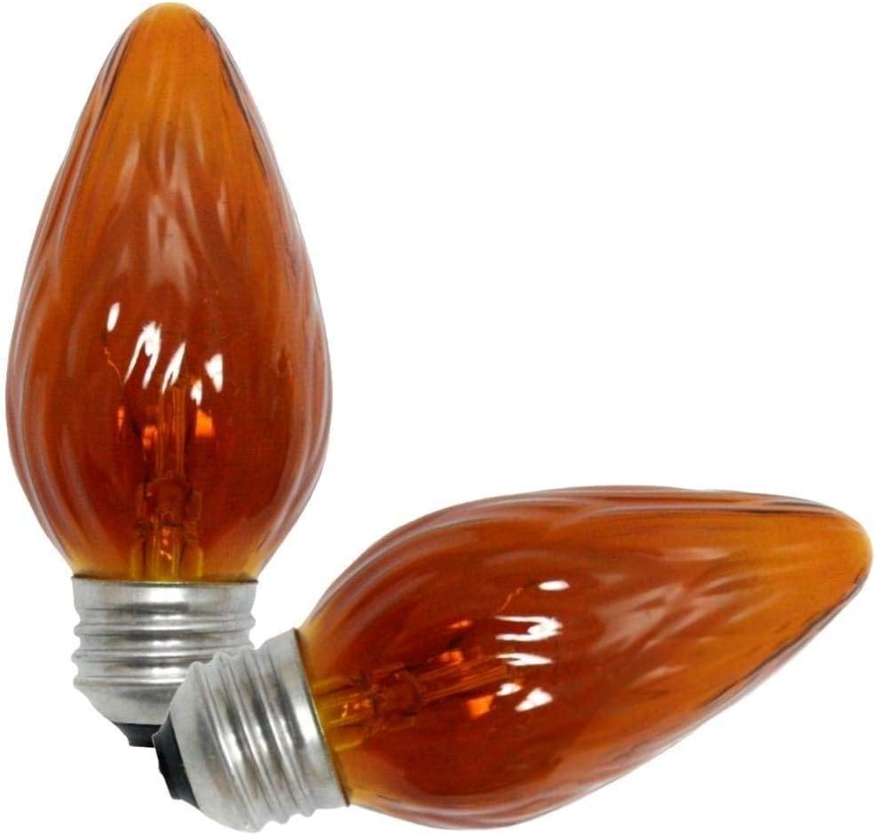 GE 154346 Lighting 25W Amber Flame Bulb