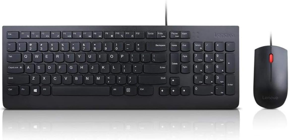 Lenovo 4X30L79883 Essential Wired Keyboard and Mouse Combo