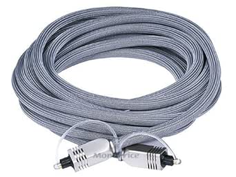 Monoprice 106271 Premium Toslink Optical Cable 15ft 2-Pack