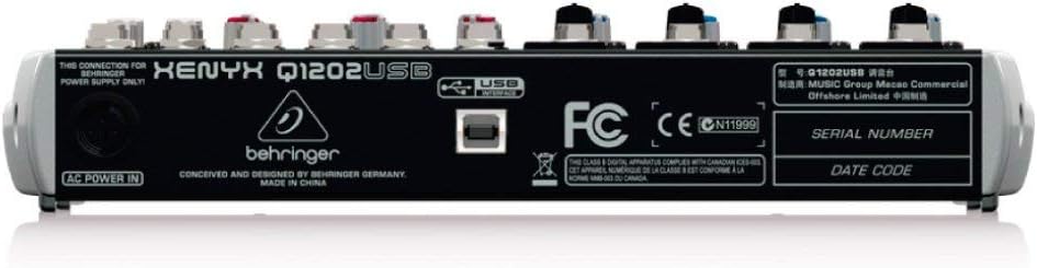 Behringer Q1202USB Xenyx 12-Input USB Mixer