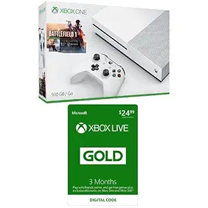 Microsoft Xbox One S 500GB Battlefield Bundle + 3-Month Live