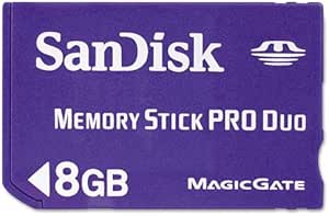 SanDisk SDMSPD-8192 8GB PRO DUO Memory Card — main product image