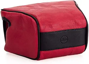 Leica Pouch Ettas Coated Canvas Q2 Camera Pouch - Red — main product image