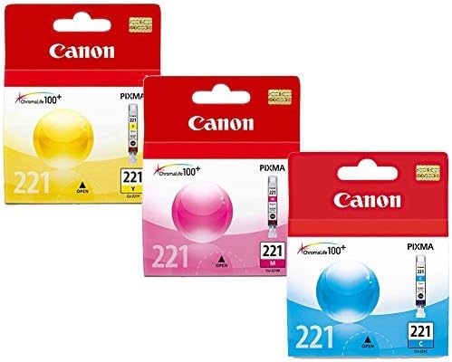 Canon CLI-221 Color Ink Cartridge Set Standard Yield