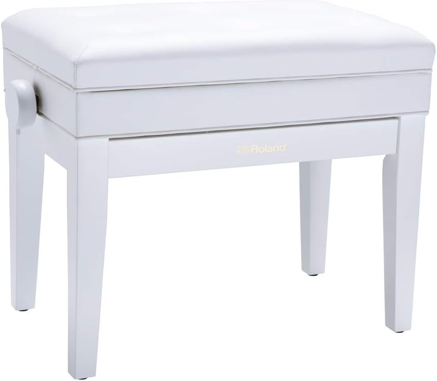Roland RPB-400WH-US White Piano Bench with Storage