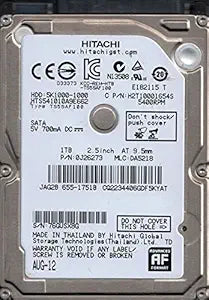 Hitachi HTS541010A9E662 1TB SATA Laptop HDD