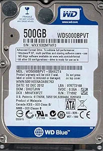 Western Digital WD5000BPVT-55HXZT4 500GB HDD — main product image