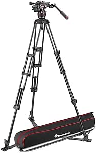 Manfrotto 608 Nitrotech Video Fluid Head with Aluminum Tripod