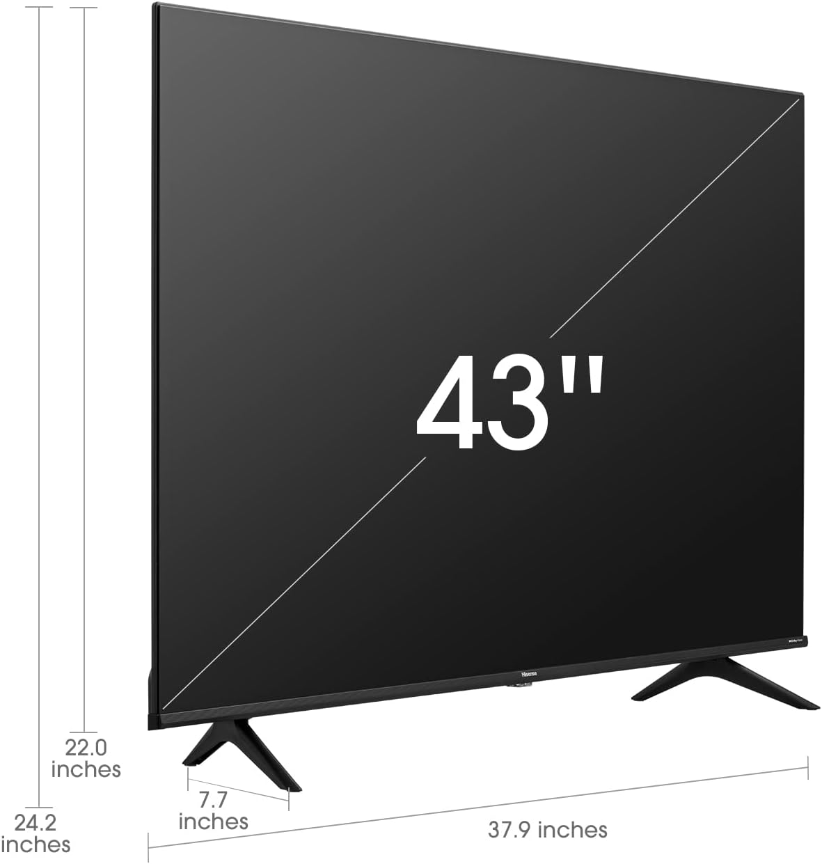 Hisense 43A6H 43-Inch 4K UHD Google Smart TV - Dolby Vision