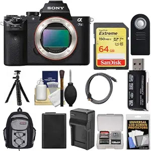 Sony K-86170-02 Alpha A7 II Camera Bundle 64GB Card