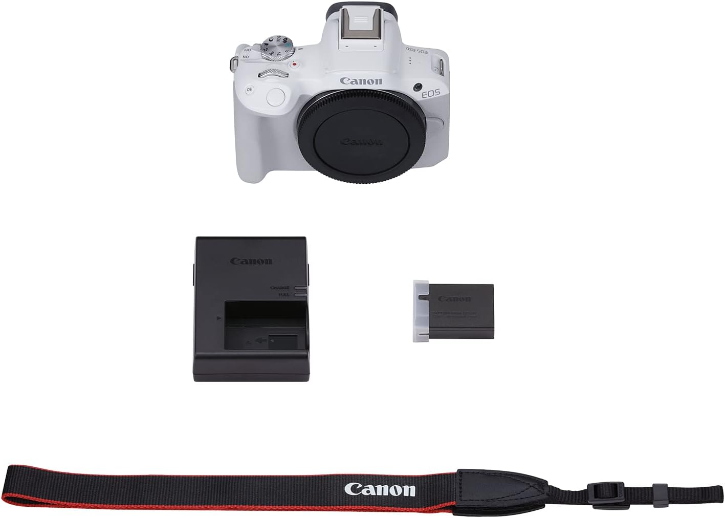 Canon 5812C002 EOS R50 White Mirrorless Vlogging Camera (Body Only)