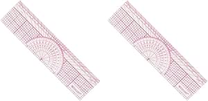 Westcott W-8 Engineers Protractor Ruler 6-Inch 2-Pack