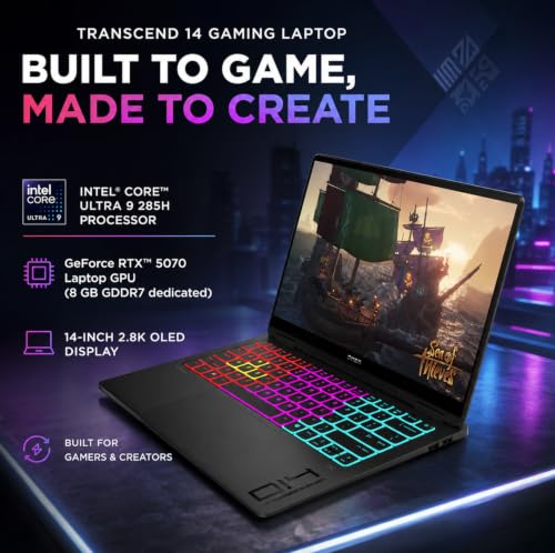 HP OMEN Transcend 14 AI Gaming Laptop, 2.8K OLED Display — main product image