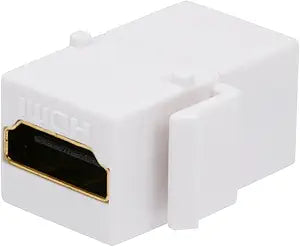 Monoprice 106852 Keystone Jack HDMI Female-Female Coupler, White — main product image