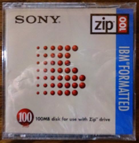 Sony LYSB0169DTFVQ IBM Formatted 100MB Zip Disk — main product image