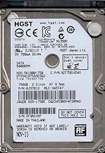 Hitachi HTS541075A9E662 750GB Laptop Hard Drive