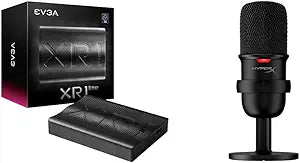 EVGA XR1 lite Capture Card & HyperX SoloCast Microphone Bundle — main product image
