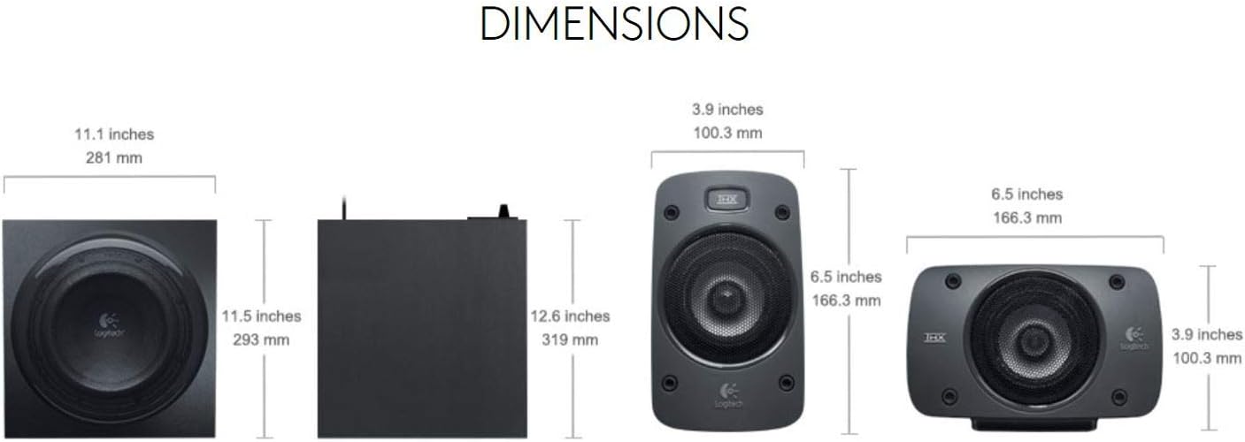 Logitech 980-000467 Z906 5.1 Surround Sound System